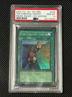 YUGIOH PSA 10 2002 The Forceful Sentry MRL-045 Ultra Rare 1st Edition *0824 - Image 1