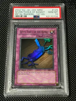 YUGIOH PSA 10 2002 Seven Tools of the Bandit MRD-129 Ultra Rare 1st Edition *706 - Image 1