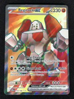 Pokemon Regirock Ex 214/182 Ultra Rare Holo (NM) - Image 1