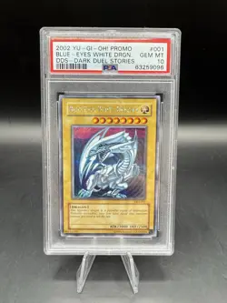 2002 Yu-Gi-Oh! Dark Duel Stories Blue-Eyes White Dragon PSA 10 Gem Mint - Image 3