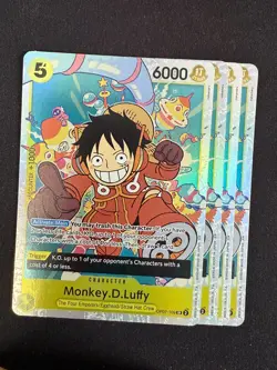 FOUR X Monkey.D.Luffy (OP07-109) One Piece PRB02 (English) - Image 1