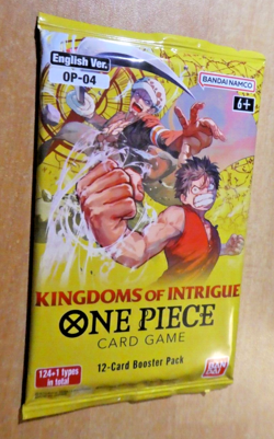 ONE PIECE KINGDOMS OF INTRIGUE CARD ENGLISH OP04 PACK X1 BOOSTER SEALED MINT - Image 1