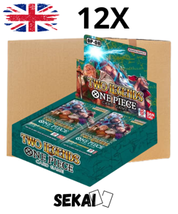 ONE PIECE OP08 TWO LEGENDS SEALED CASE 12 BOX ENG OP-08 OP8 CASE FACTORY SEALED - Image 1