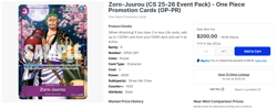 One Piece Promotion Card CS 25-26 Event Pack - Championship O-Nami Zoro Tony - Image 4