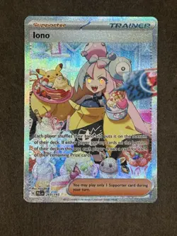 Iono 269/193 Special Illustration Rare Paldea Evolved Pokemon NM Pokemon Card - Image 1