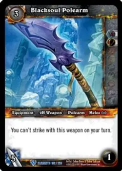Blacksoul Polearm - War of the Elements - World of Warcraft TCG - Image 1