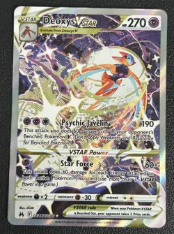 Deoxys VSTAR GG46/GG70 Crown Zenith: Galarian Gallery Ultra Rare Pokemon Card NM - Image 1