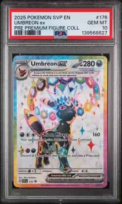 PSA 10 Espeon EX #175 & Umbreon EX #176 Prismatic Evolutions Sequential Certs - Image 2