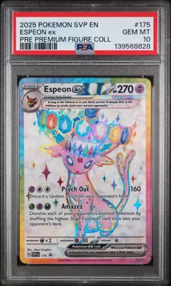 PSA 10 Espeon EX #175 & Umbreon EX #176 Prismatic Evolutions Sequential Certs - Image 4