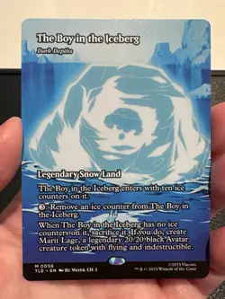 Mtg. The Boy in the Iceberg - Dark Depths. Borderless. Avatar The Last Airbender - Image 1