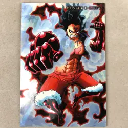 Bandai One Piece Monkey D. Luffy No.01 SR Super Rare Anime Wafer Trading Card - Image 1