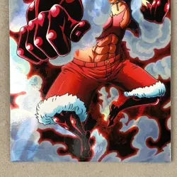 Bandai One Piece Monkey D. Luffy No.01 SR Super Rare Anime Wafer Trading Card - Image 3