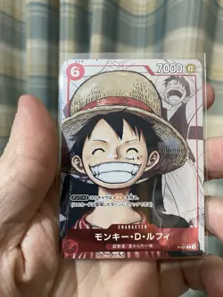 One Piece Card Game Monkey D. Luffy P-001 25th Anniversary Promo Japanese Rare! - Image 1