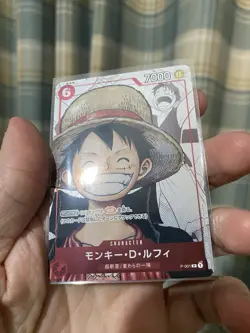 One Piece Card Game Monkey D. Luffy P-001 25th Anniversary Promo Japanese Rare! - Image 2