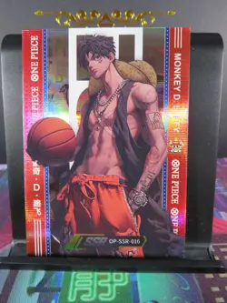 Monkey D Luffy SSR Rare Card Premium One Piece Anime Manga Collectible CCG OP - Image 1