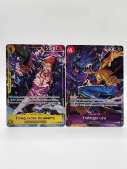 Rosinante & Trafalgar Law Illustration Box Volume 6 Promos OP12-108 & P-093 - Image 1