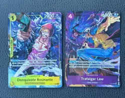 Rosinante & Trafalgar Law Illustration Box Volume 6 Promos OP12-108 & P-093 - Image 1