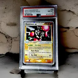2005 EX Emerald Medicham Ex Holo 95/106 Pokemon Ultra Rare PSA 8 NM-MT Clean - Image 1