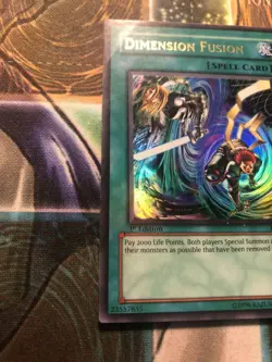 *** DIMENSION FUSION *** 1ST EDITION ORIGINAL (MP) ULTRA RARE IOC-094 YUGIOH! - Image 3