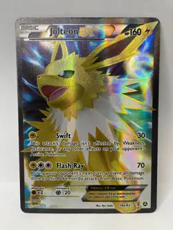 Pokemon TGC Jolteon EX 28a/83 Alternate Art Promo Lightly Played - Image 1