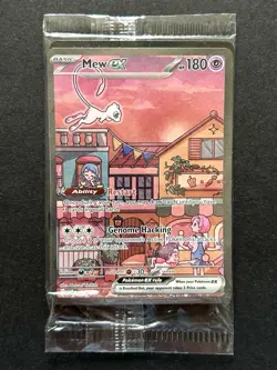SEALED Mew ex SVP 053 Black Star Promo Full Art Scarlet Violet 151 Pokemon Card - Image 1