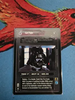Star Wars CCG Lord Vader Death Star II Collectible Card - Image 1