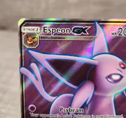 Pokemon TCG card Espeon GX (Full Art) 140/149 SM Base Set Holo Very Nice - Image 3