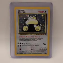 Pokemon TCG Snorlax Jungle 11/64 Holo Rare Unlimited English Card - Image 1
