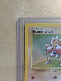 Pokemon TCG Hitmonchan Holo Rare Card Base Set 7/102 Unlimited - Image 4