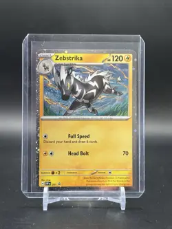 Zebstrika 201 Cosmos Holo Scarlet & Violet Promo Cards NM - Image 1