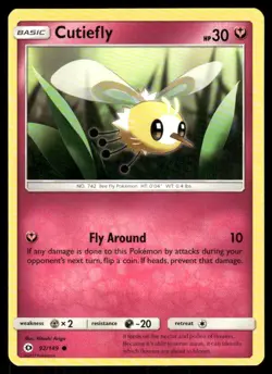 Cutiefly 92/149 Sun & Moon Pokemon TCG trading card - Image 1