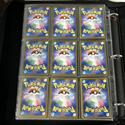 Pokemon Vintage Cards (METAL CUSTOM MEW) Binder Pages Lot - Image 4