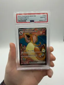 Pokemon TCG Charizard EX Scarlet & Violet Holo Ultra Rare Card 183/165 PSA 10 - Image 1