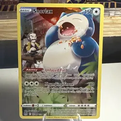 Pokemon TCG Snorlax Lost Origin Trainer Gallery Holo Ultra Rare Card TG10/TG30 - Image 1