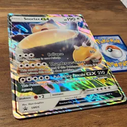 Jumbo Snorlax GX SM05 MP 2016 Pokemon Sun & Moon Collection Box Promo Card - Image 2
