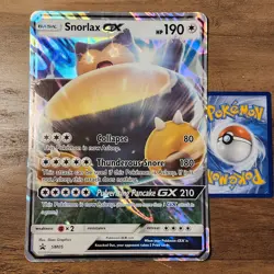 Jumbo Snorlax GX SM05 MP 2016 Pokemon Sun & Moon Collection Box Promo Card - Image 5