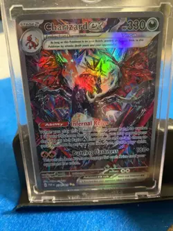 Charizard EX Pokemon 234/091 Silver Foiled Edge - *FAN ART CARD* *NM* - Image 3