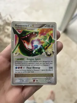 Pokemon TCG Rayquaza C LV.X Holo Rare Card Supreme Victors LP - Image 1