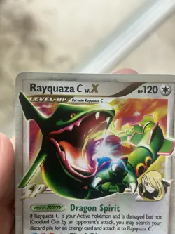 Pokemon TCG Rayquaza C LV.X Holo Rare Card Supreme Victors LP - Image 5