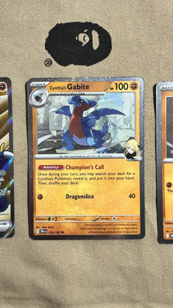 Cynthia’s Garchomp Gabite Gible Promo Cosmos Holo 204 103/182 102/182 NM Cards 1 - Image 3