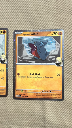 Cynthia’s Garchomp Gabite Gible Promo Cosmos Holo 204 103/182 102/182 NM Cards 1 - Image 4