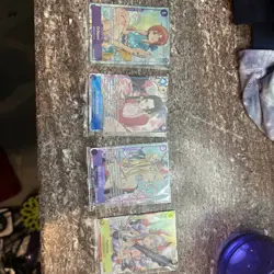 One Piece TCG Illustration Box 1 And 2 Cards Nami,Boa,Black Maria And Yamato - Image 1