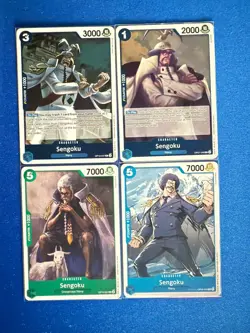 Sengoku One Piece TCG 4-card lot OP07/OP12 Rare+OP06/OP10 Common - ships PWE - Image 1
