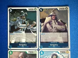 Sengoku One Piece TCG 4-card lot OP07/OP12 Rare+OP06/OP10 Common - ships PWE - Image 3