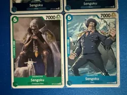 Sengoku One Piece TCG 4-card lot OP07/OP12 Rare+OP06/OP10 Common - ships PWE - Image 4