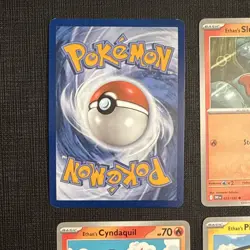 Pokemon TCG Lot - 4 Ethan’s Cards - Holo Typhlosion, Slugma, Pichu, Cyndaquil - Image 3