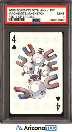 Pokemon 2006 Magnemite/Magneton 10th Anniversary Playing Cards PSA 9 - Image 1