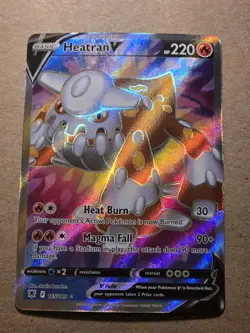 Pokemon TCG Heatran v Astral Radiance Holo Full Art Ultra Rare Card 165/189 - Image 1