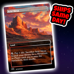 Arid Mesa - Custom Art Magic: The Gathering Playtest Card - Commander EDH Land - Image 1