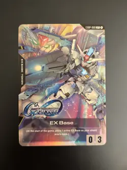 Gundam Card Game SD G Generation Eternal EX Base EXBP-009 P Aerial Holo English - Image 1